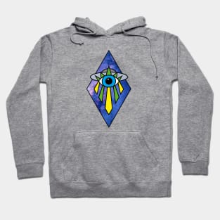 Galaxy Diamond UFO Eye Hoodie